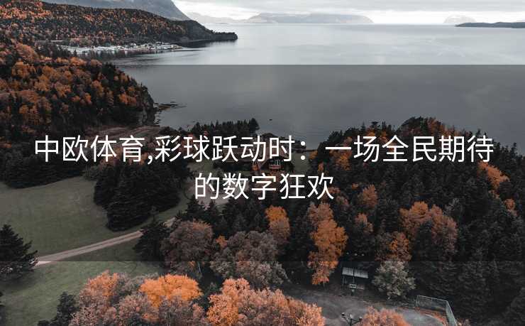 中欧体育,彩球跃动时：一场全民期待的数字狂欢