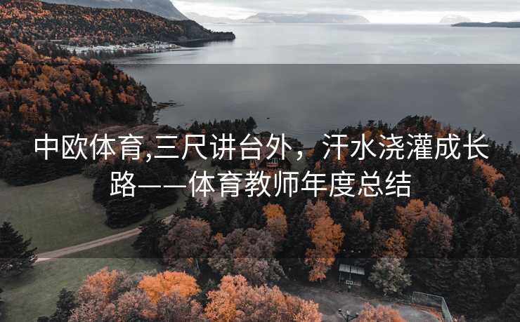 中欧体育,三尺讲台外，汗水浇灌成长路——体育教师年度总结